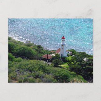 Carte Postale Phare de Diamond Head vue aérienne Oahu Hawaï