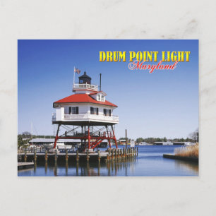 Carte Postale Phare de Drum Point, Maryland