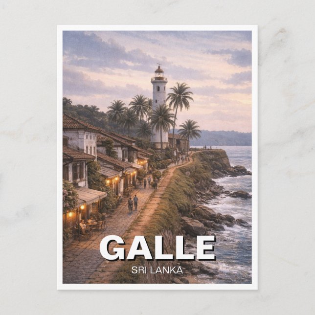 Carte Postale Phare de Galle Sri Lanka (Devant)
