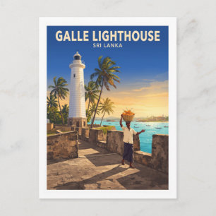 Carte Postale Phare de Galle Sri Lanka Voyage