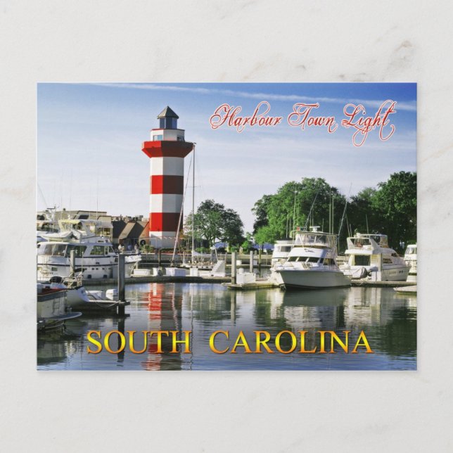 Carte Postale Phare de Harbour Town, Hilton Head Island, SC (Devant)