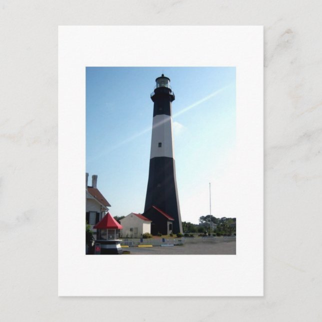 Carte Postale Phare de Jekyll Island Photographie originale (Devant)