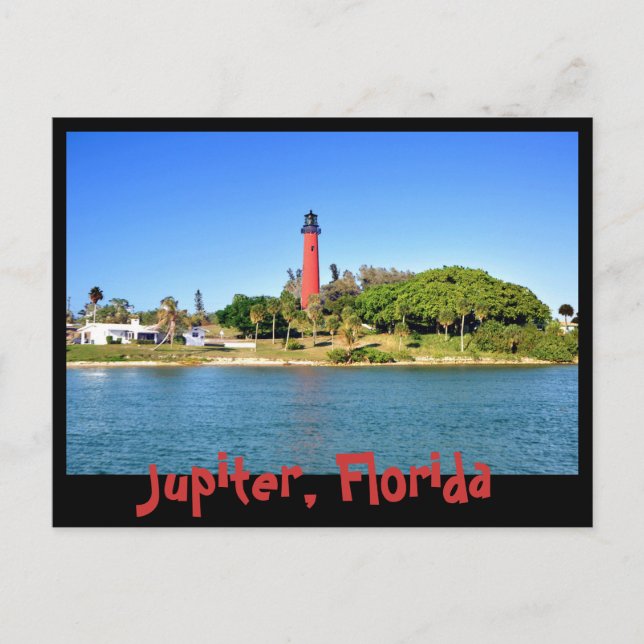 Carte Postale Phare de Jupiter Inlet à Jupiter, Floride (Devant)