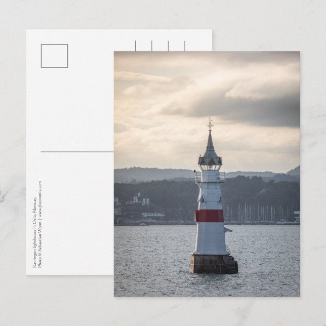 Carte Postale Phare de Kavringen Oslo (Devant / Derrière)