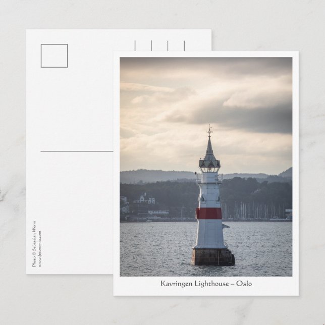 Carte Postale Phare de Kavringen Oslo (Devant / Derrière)