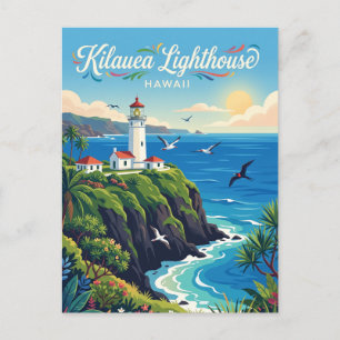 Carte Postale Phare de Kilauea Hawaii