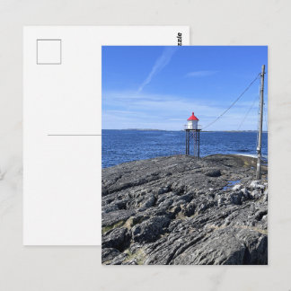 Carte Postale Phare de Kvalen, Haugesund, Norvège en été