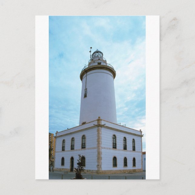 Carte Postale Phare de La Farola à Malaga en Espagne (Devant)