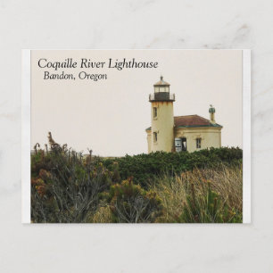 Carte Postale Phare de la rivière Coquille, OU