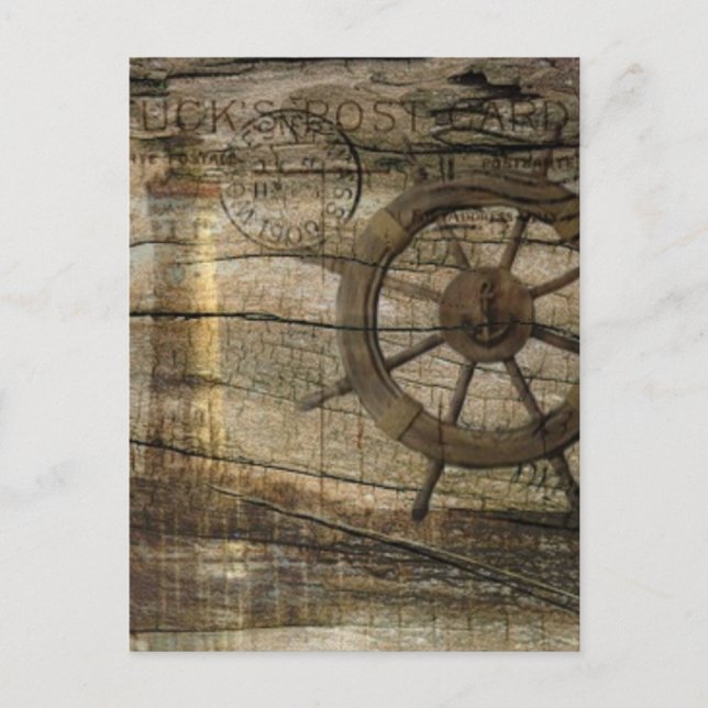 Carte Postale Phare de la roue marine principale côtière (Devant)