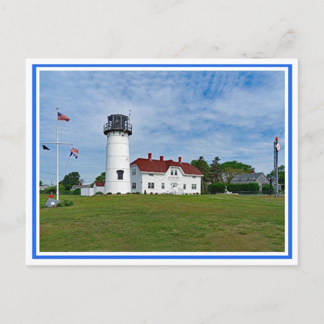 Carte Postale Phare de la station de garde-côte de Chatham MA (Devant)