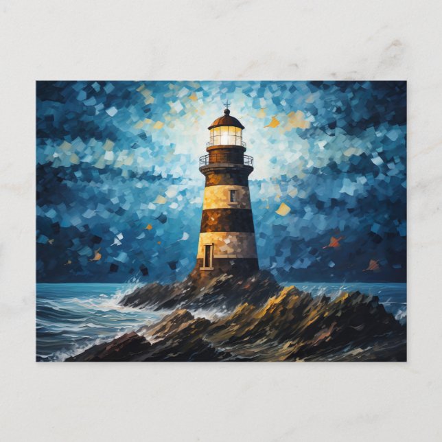 Carte Postale Phare de Lansjsendori (Devant)