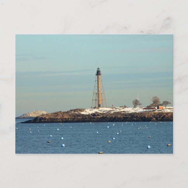 Carte Postale Phare de Marblehead depuis Waterfront (Devant)
