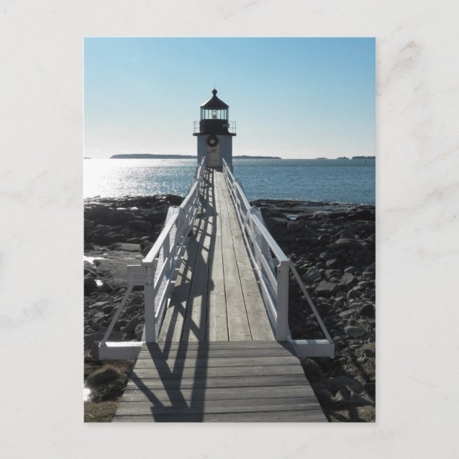 Carte Postale Phare de Marshall Point (Devant)