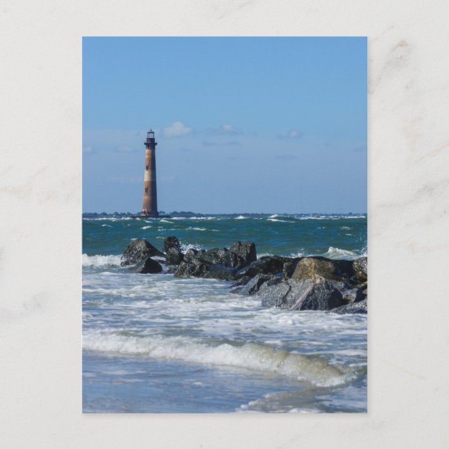 Carte Postale Phare de Morris Folly Beach (Devant)