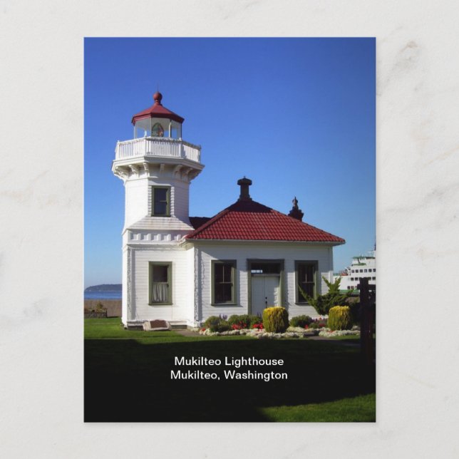 Carte Postale Phare de Mukilteo, Mukilteo, Washington (Devant)