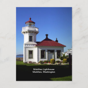 Carte Postale Phare de Mukilteo, Mukilteo, Washington