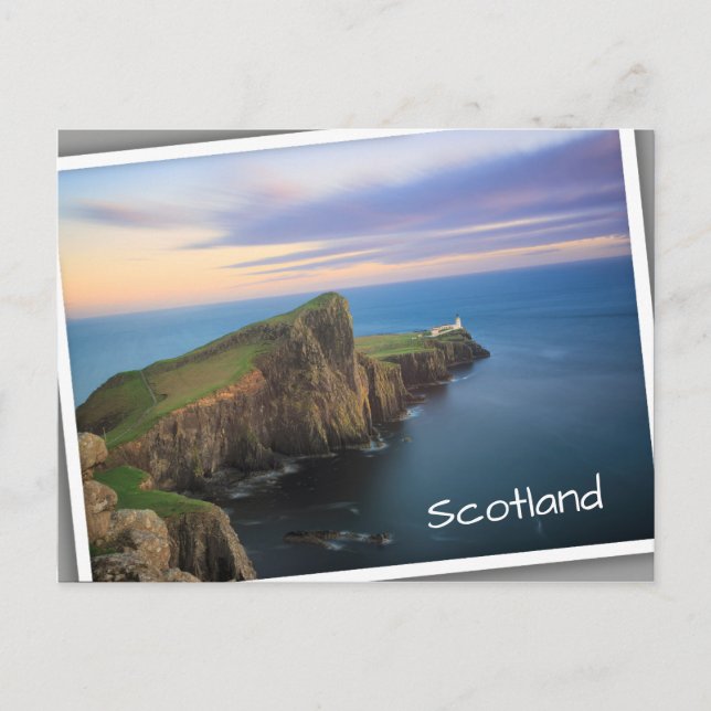 Carte Postale Phare de Neist Point sur Skye au coucher du soleil (Devant)