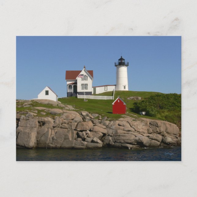 Carte Postale Phare de Nubbles - Nouvelle-Angleterre (Devant)