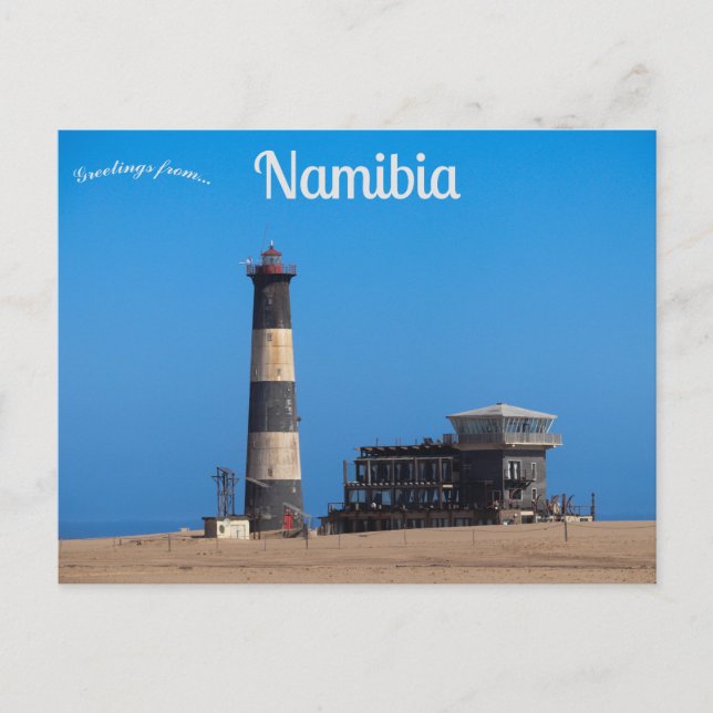 Carte Postale Phare de Pelican Point Walvis Bay Namibie (Devant)