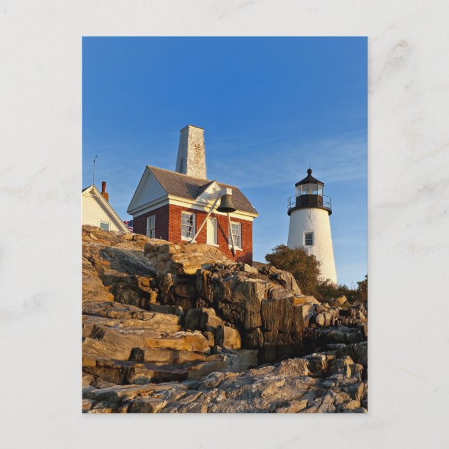 Carte Postale Phare de Pemaquid Point, Maine (Devant)