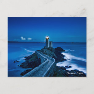 Carte Postale Phare de Plouzane France Point de repère Mer Océan
