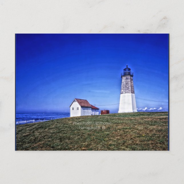 Carte Postale Phare de Point Judith, RI (Devant)