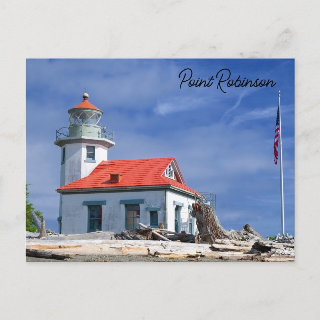 Carte Postale Phare de Point Robinson Vashon Island Washington (Devant)