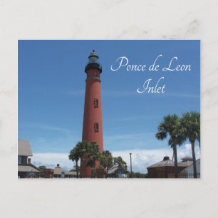 Carte Postale Phare de Ponce de Leon Inlet, Ponce Inlet, FL