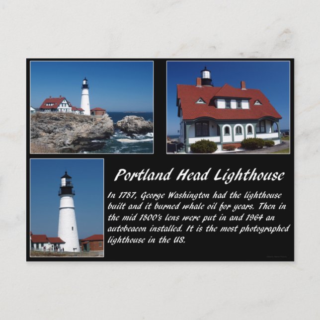 Carte Postale Phare de Portland Head (Devant)