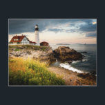 Carte Postale Phare de Portland Head | Cape Elizabeth, Me<br><div class="desc">Phare de Portland Head - Cape Elizabeth,  ME.,  États-Unis</div>