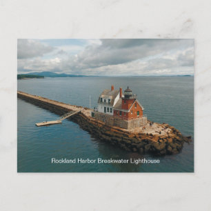 Carte Postale Phare de Rockland Harbour Breakwater