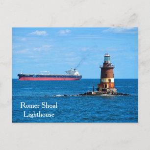 Carte Postale Phare de Romer Shoal, Gardien du port de New York