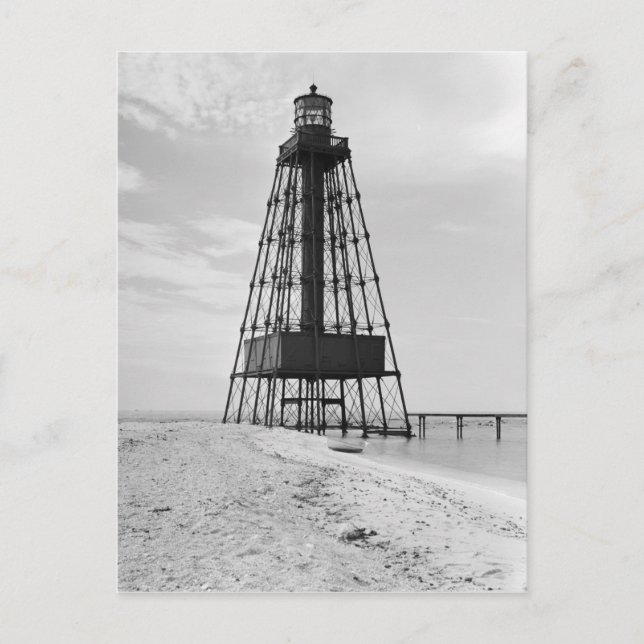 Carte Postale Phare de Sand Key (Devant)