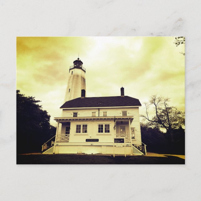 Carte Postale Phare de Sandy Hook (Devant)