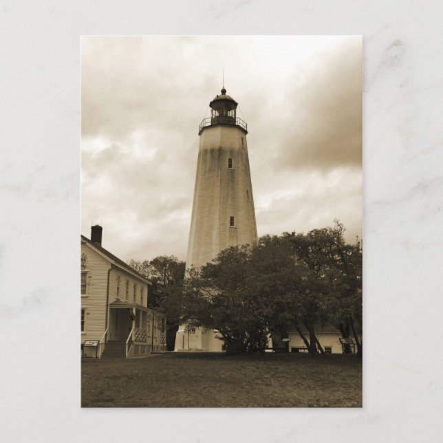 Carte Postale Phare de Sandy Hook (Devant)