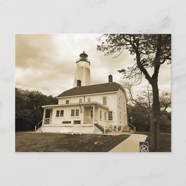 Carte Postale Phare de Sandy Hook (Devant)