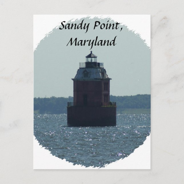 Carte Postale Phare de Sandy Point (Devant)