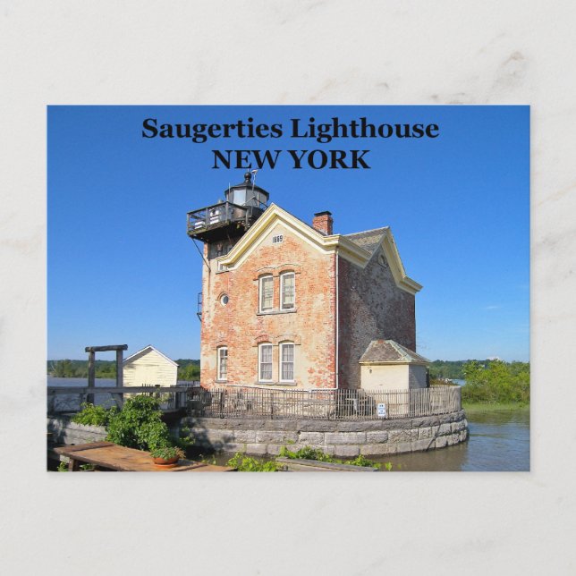 Carte Postale Phare de Saugerties, New York (Devant)