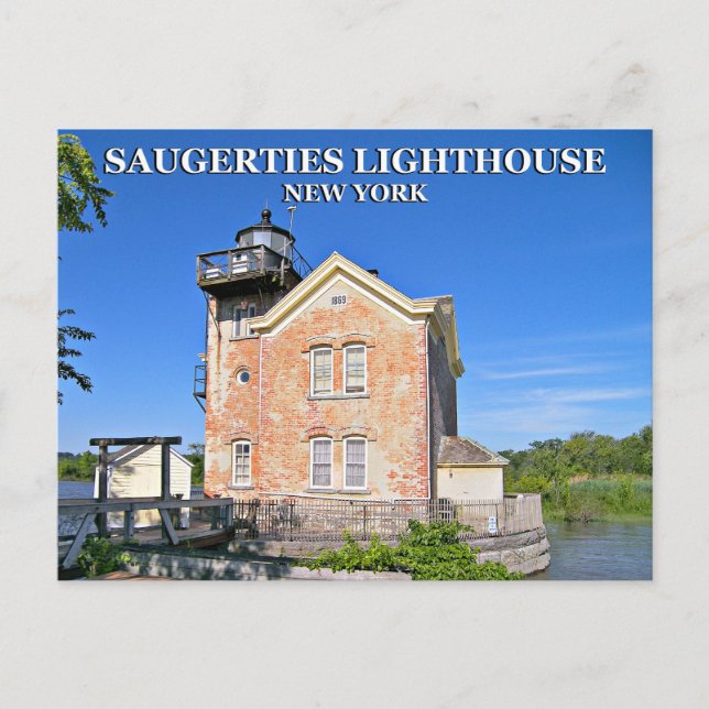 Carte Postale Phare de Saugerties, New York (Devant)