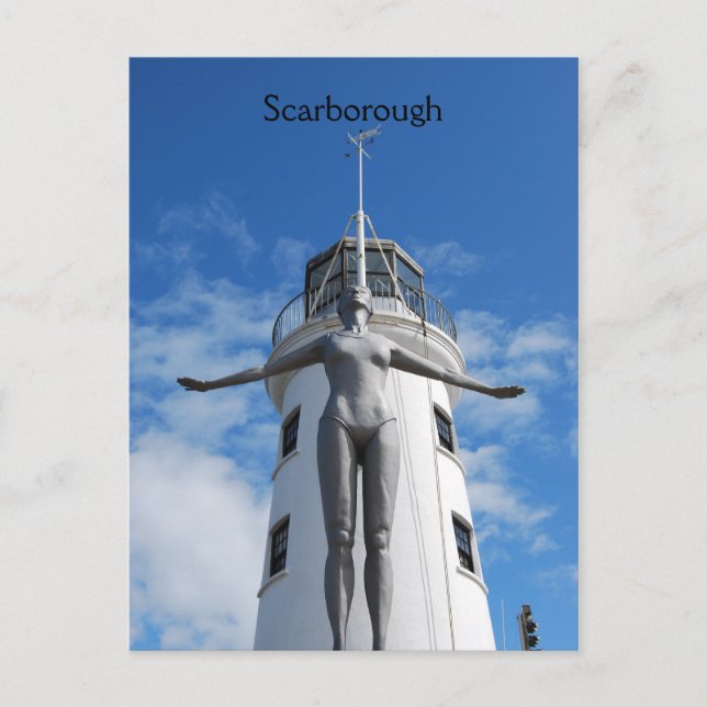 Carte Postale Phare de Scarborough (Devant)