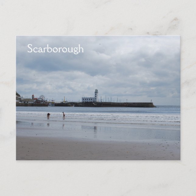 Carte Postale Phare de Scarborough (Devant)