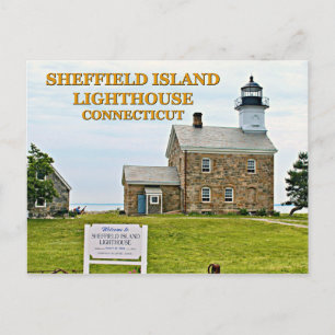 Carte Postale Phare de Sheffield Island, Connecticut