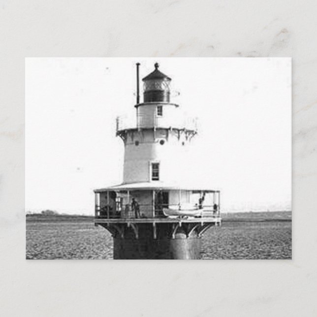 Carte Postale Phare de Shoal de l'île Hog (Devant)