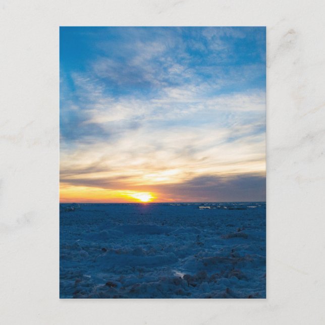 Carte Postale Phare de South Haven Lac Froid Michigan (Devant)