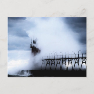 Carte Postale Phare de South Haven Michigan