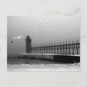 Carte Postale Phare de South Haven Michigan
