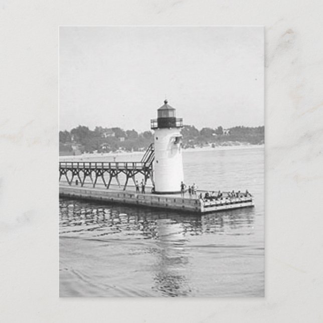 Carte Postale Phare de South Haven South Pierhead (Devant)