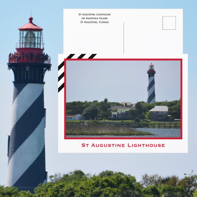 Carte Postale Phare de St Augustine Floride Photographique (Créateur téléchargé)