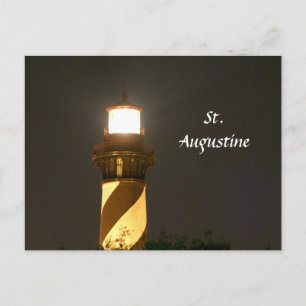 Carte Postale Phare de St Augustine la nuit